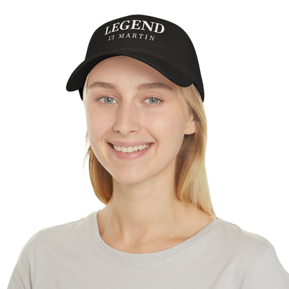 LEGEND SIGNATURE CAP (white text on black base)