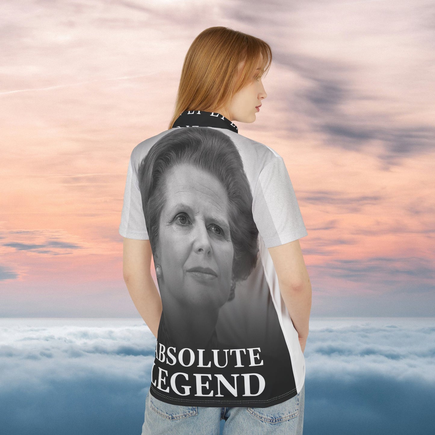 Thatcher Absolute Legend — 1982 Victory Polo Shirt — Designer Graphic Polo